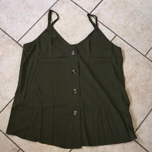 Button Up Tank Top
